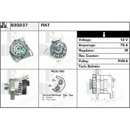 Photo Alternator EDR 930237