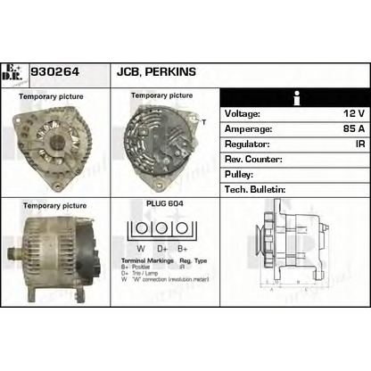 Zdjęcie Alternator EDR 930264