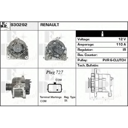 Photo Alternator EDR 930292