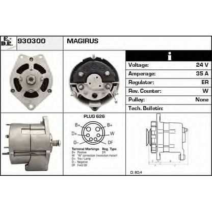 Foto Alternatore EDR 930300