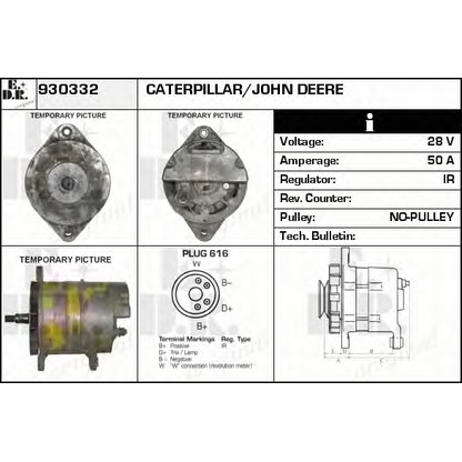 Zdjęcie Alternator EDR 930332