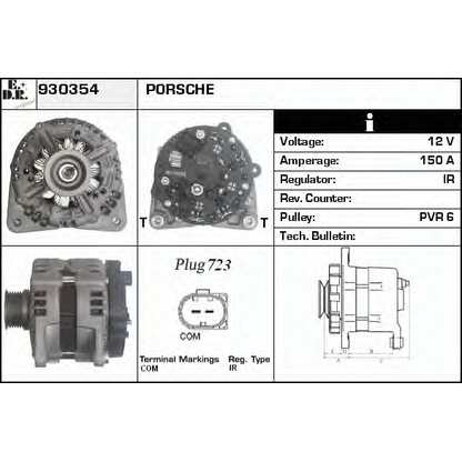 Foto Alternador EDR 930354