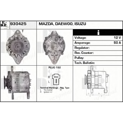 Foto Alternador EDR 930425