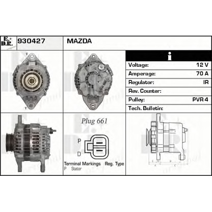 Foto Alternador EDR 930427