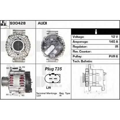 Foto Alternador EDR 930428