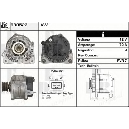 Foto Alternatore EDR 930523