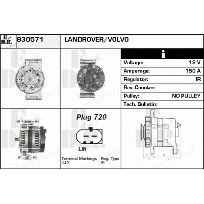 Foto Alternador EDR 930571