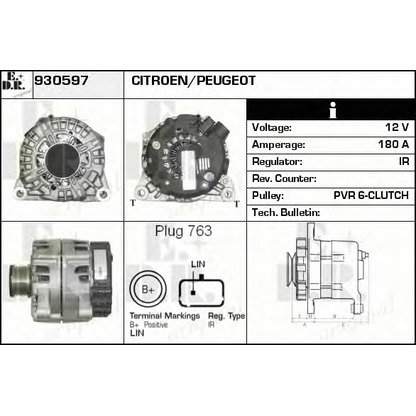 Photo Alternator EDR 930597