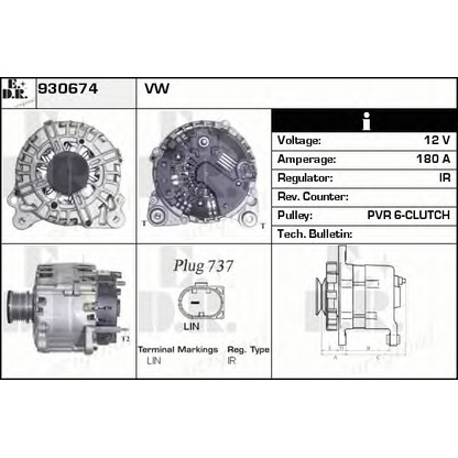 Foto Alternatore EDR 930674