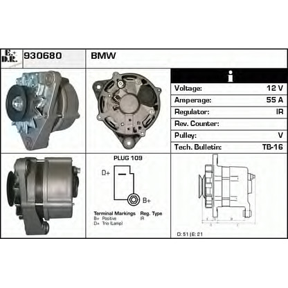 Foto Alternatore EDR 930680