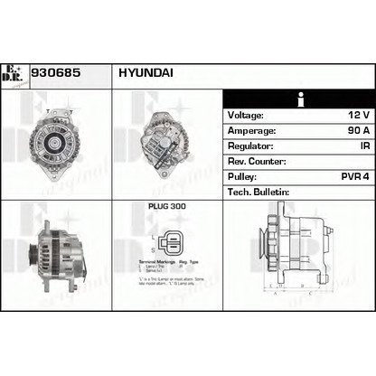 Photo Alternator EDR 930685