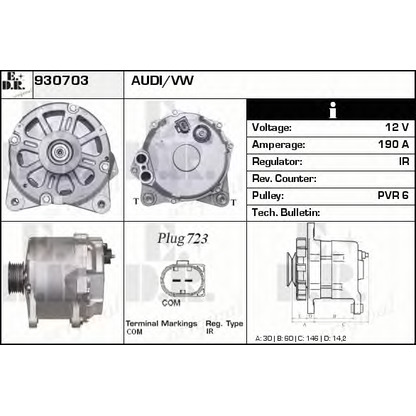 Foto Alternador EDR 930703