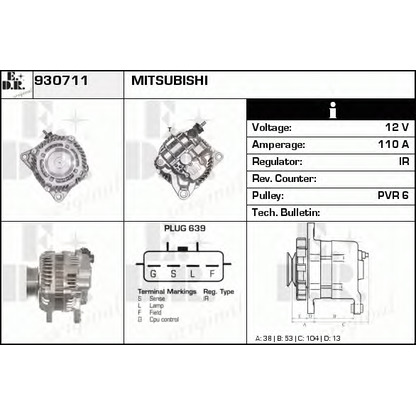 Foto Alternatore EDR 930711