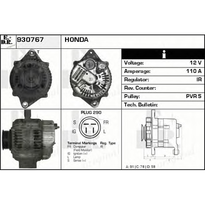 Foto Alternatore EDR 930767