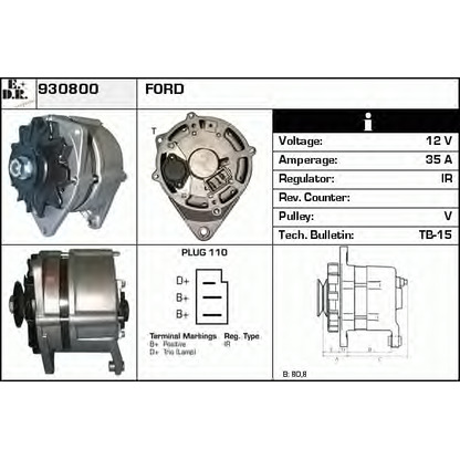 Photo Alternator EDR 930800