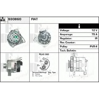 Foto Alternatore EDR 930860