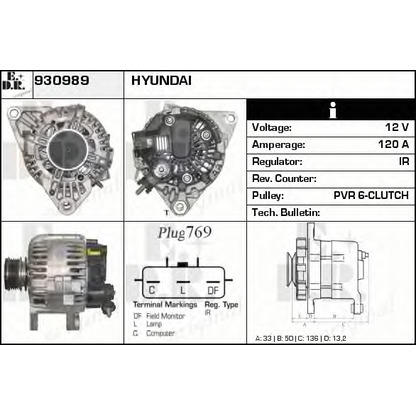 Photo Alternator EDR 930989