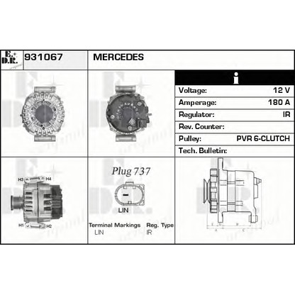 Foto Alternatore EDR 931067