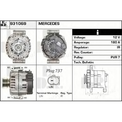 Foto Alternatore EDR 931069