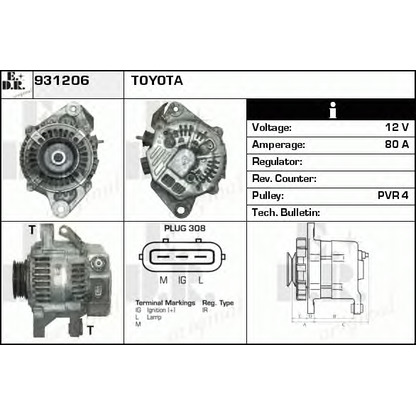 Foto Alternatore EDR 931206