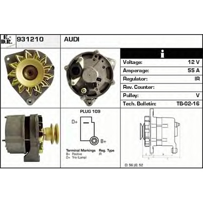 Foto Alternador EDR 931210