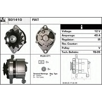 Foto Alternatore EDR 931410