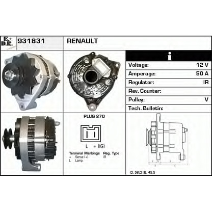 Foto Alternador EDR 931831