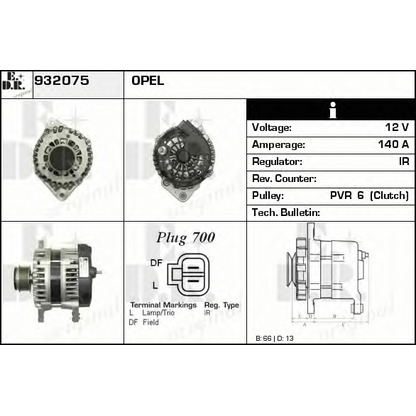 Foto Alternatore EDR 932075