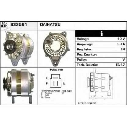 Foto Alternador EDR 932591