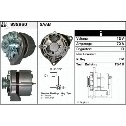 Photo Alternator EDR 932860