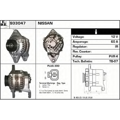 Foto Alternador EDR 933047