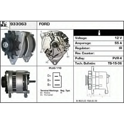 Foto Alternatore EDR 933063