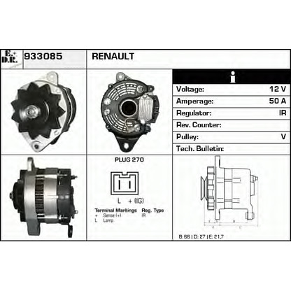 Photo Alternator EDR 933085