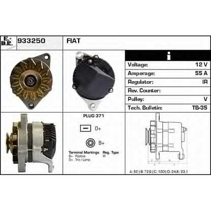 Photo Alternator EDR 933250