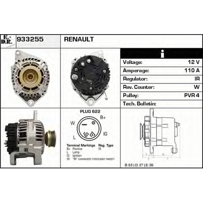 Photo Alternator EDR 933255