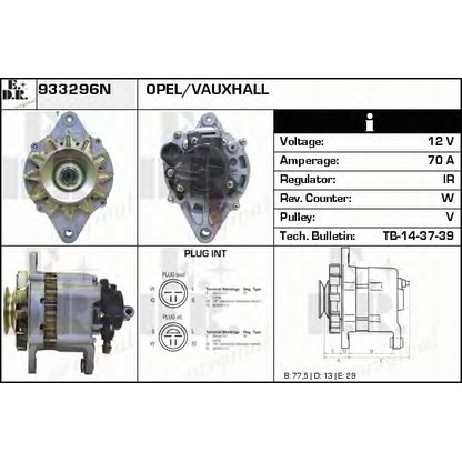 Foto Alternador EDR 933296N