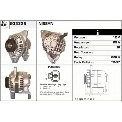 Photo Alternator EDR 933328