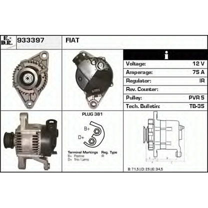 Foto Alternatore EDR 933397