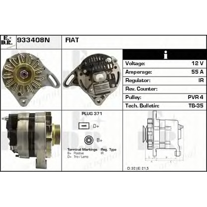 Foto Alternador EDR 933408N