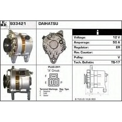 Photo Alternator EDR 933421