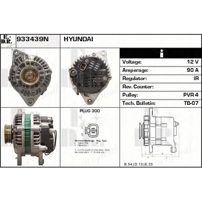 Photo Alternateur EDR 933439N