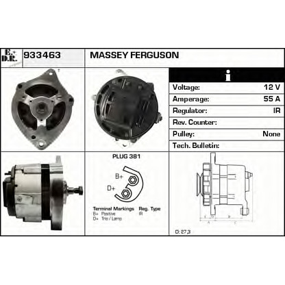 Foto Alternador EDR 933463