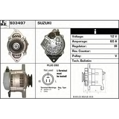 Photo Alternator EDR 933497