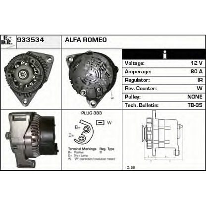 Foto Alternatore EDR 933534