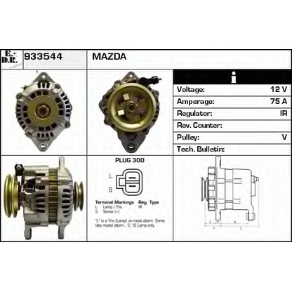 Foto Alternador EDR 933544