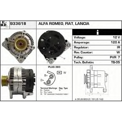 Foto Alternatore EDR 933618