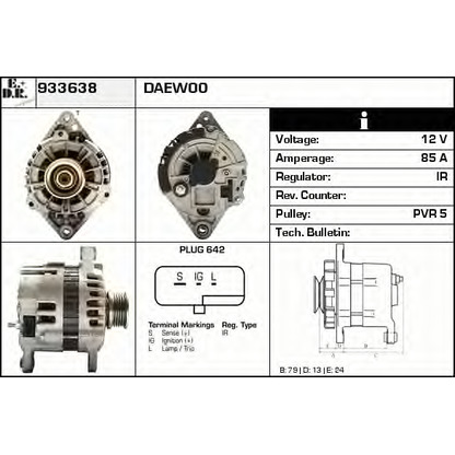 Foto Alternador EDR 933638