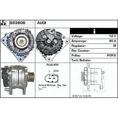 Photo Alternateur EDR 933806