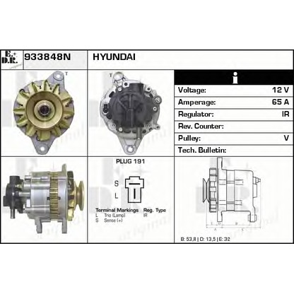 Foto Alternador EDR 933848N