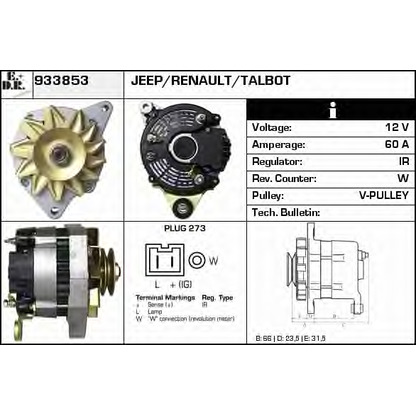 Foto Alternatore EDR 933853